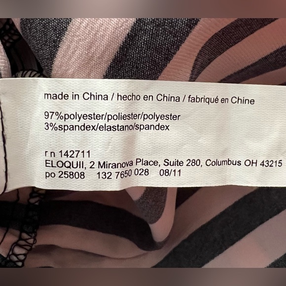 NWT Eloquii Pink and Black Satin Jumpsuit - Picture 5 of 9